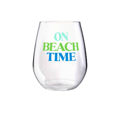 Shatterproof Wine Glass - Beach Time