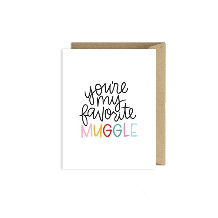 Harry Potter Inspired Love Card - You're My Favorite Muggle