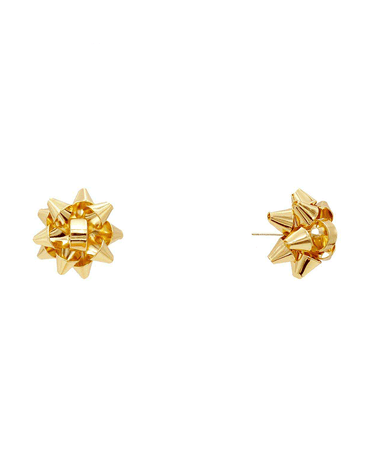 Star Bow Stud Earring Gold