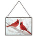 6" Stained Glass Cardinal Ornament