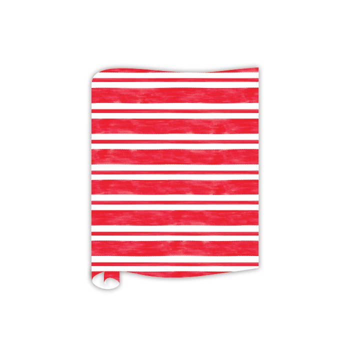 Handpainted Patriotic Stripes Table Runner