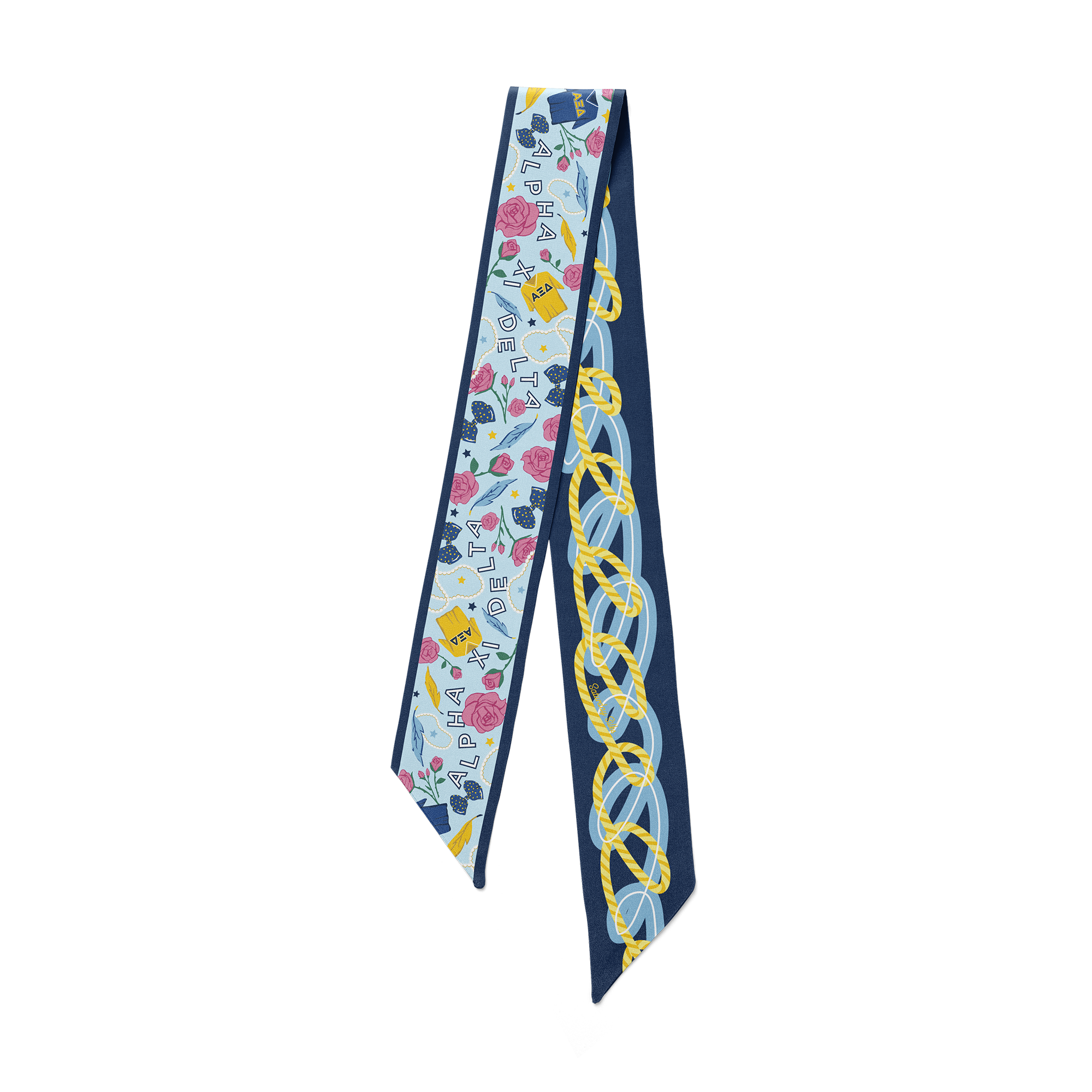 Alpha Xi Delta Skinny Scarf