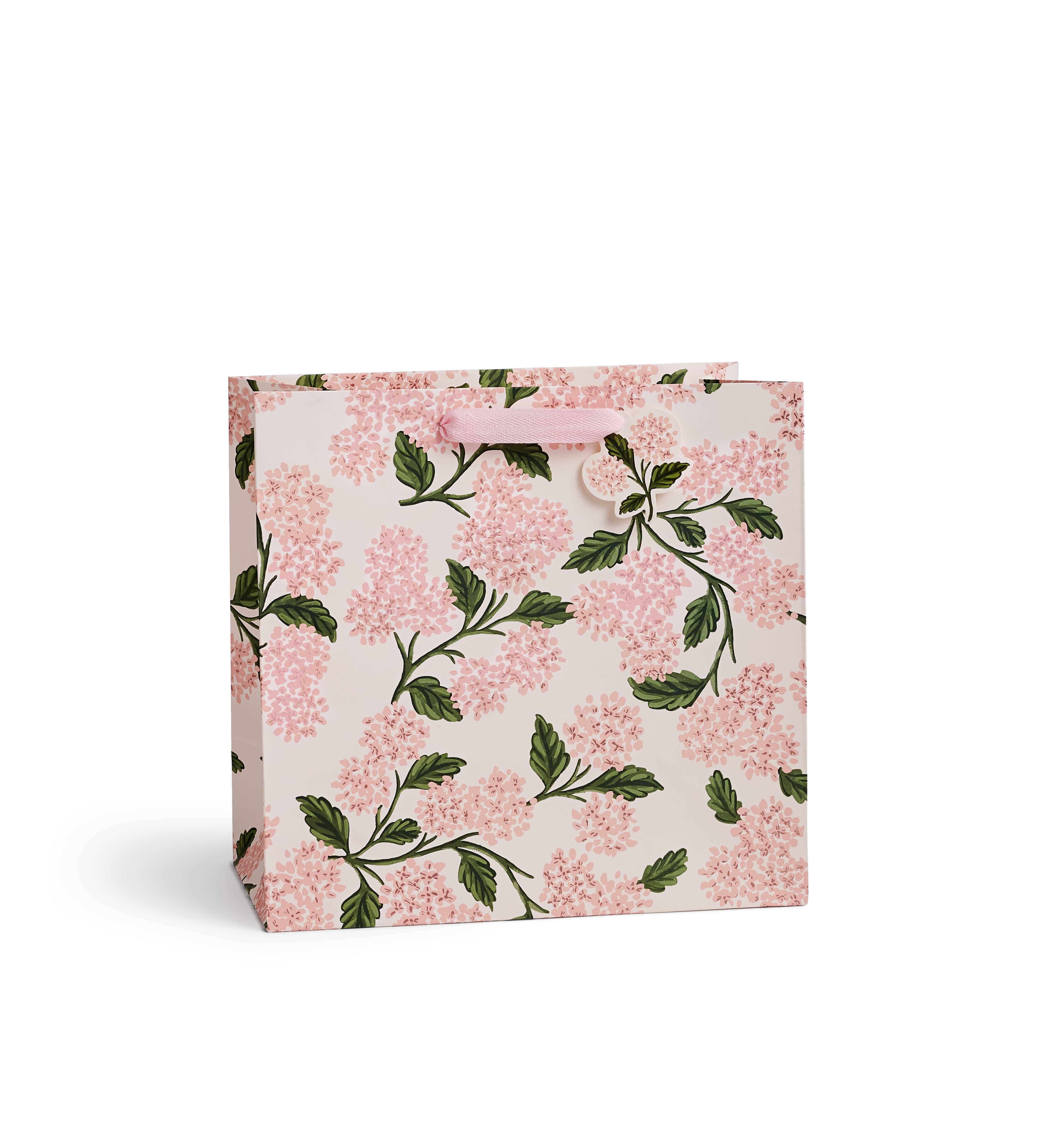 Large Pink Hydrangea Gift Bag