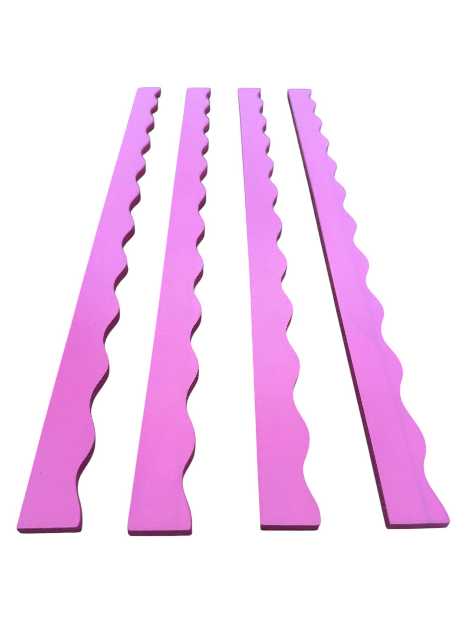 Pink Wavy Mahjong Rack Pusher Set
