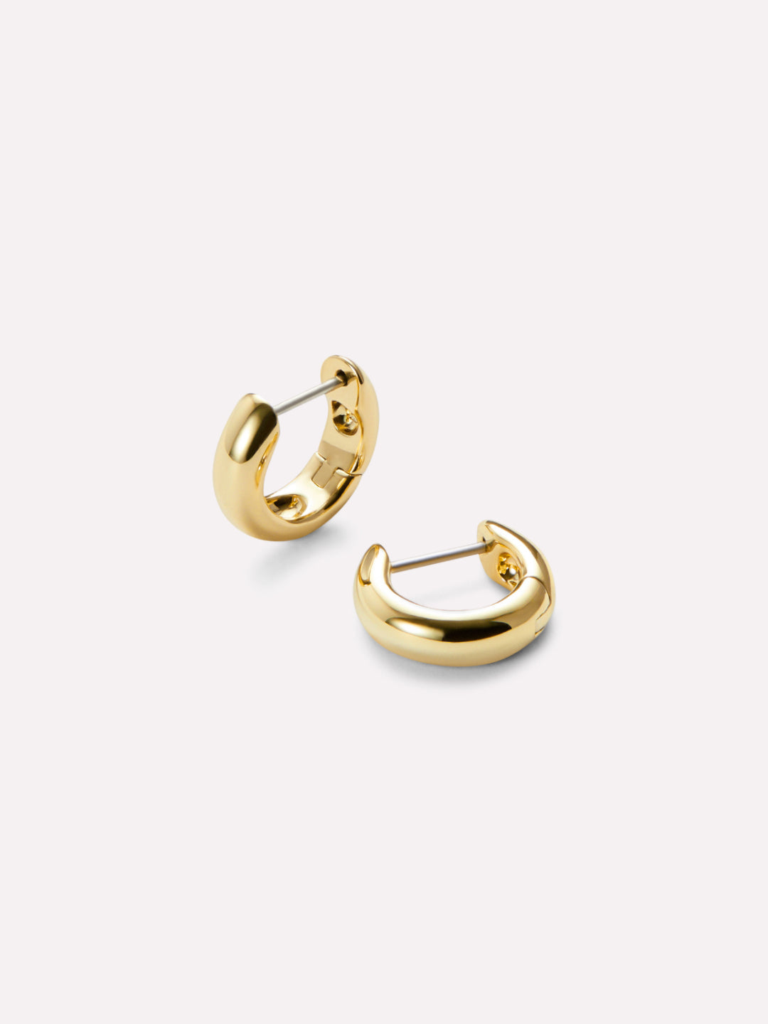 Giulia Gold Bold Huggie Hoop Earrings
