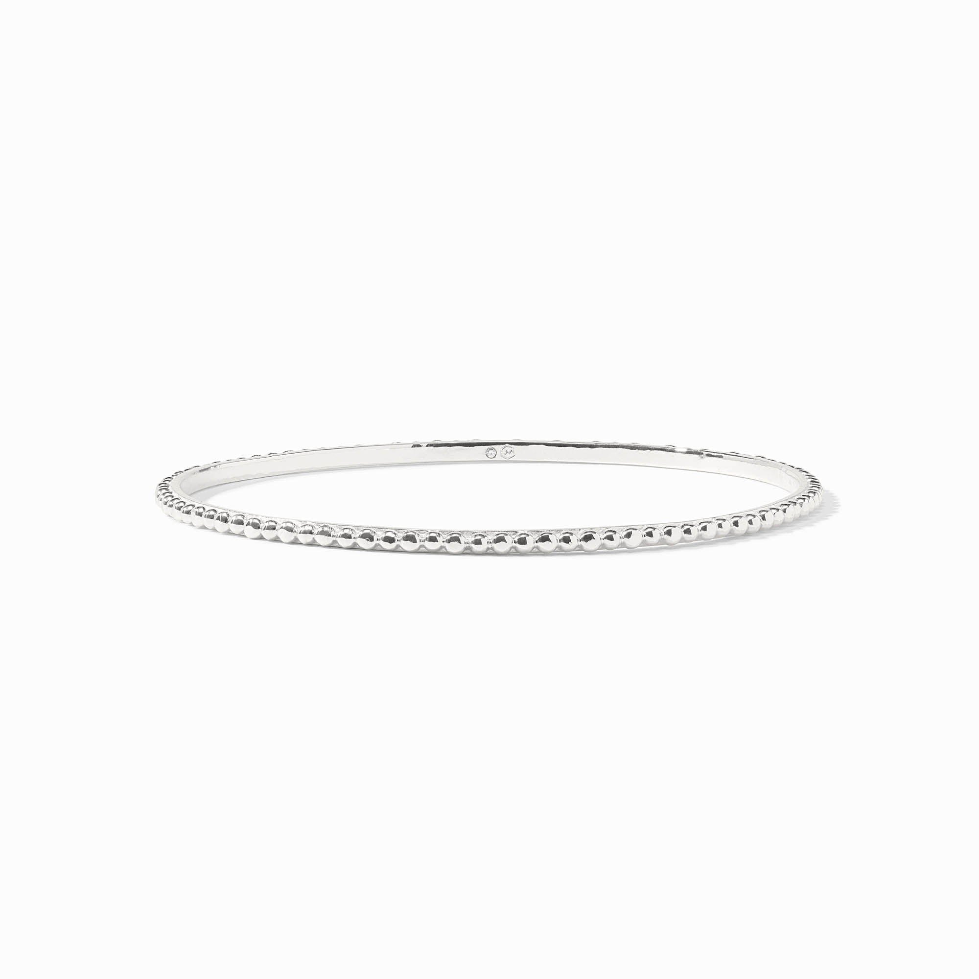 Silver Colette Bead Bangle Medium