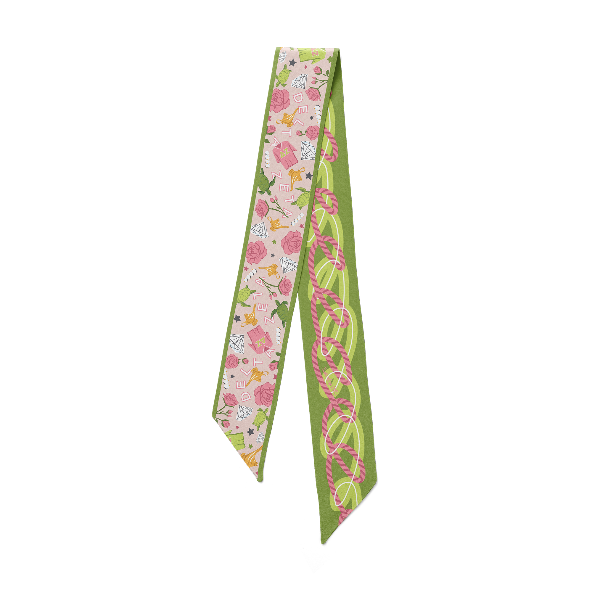 Delta Zeta Skinny Scarf