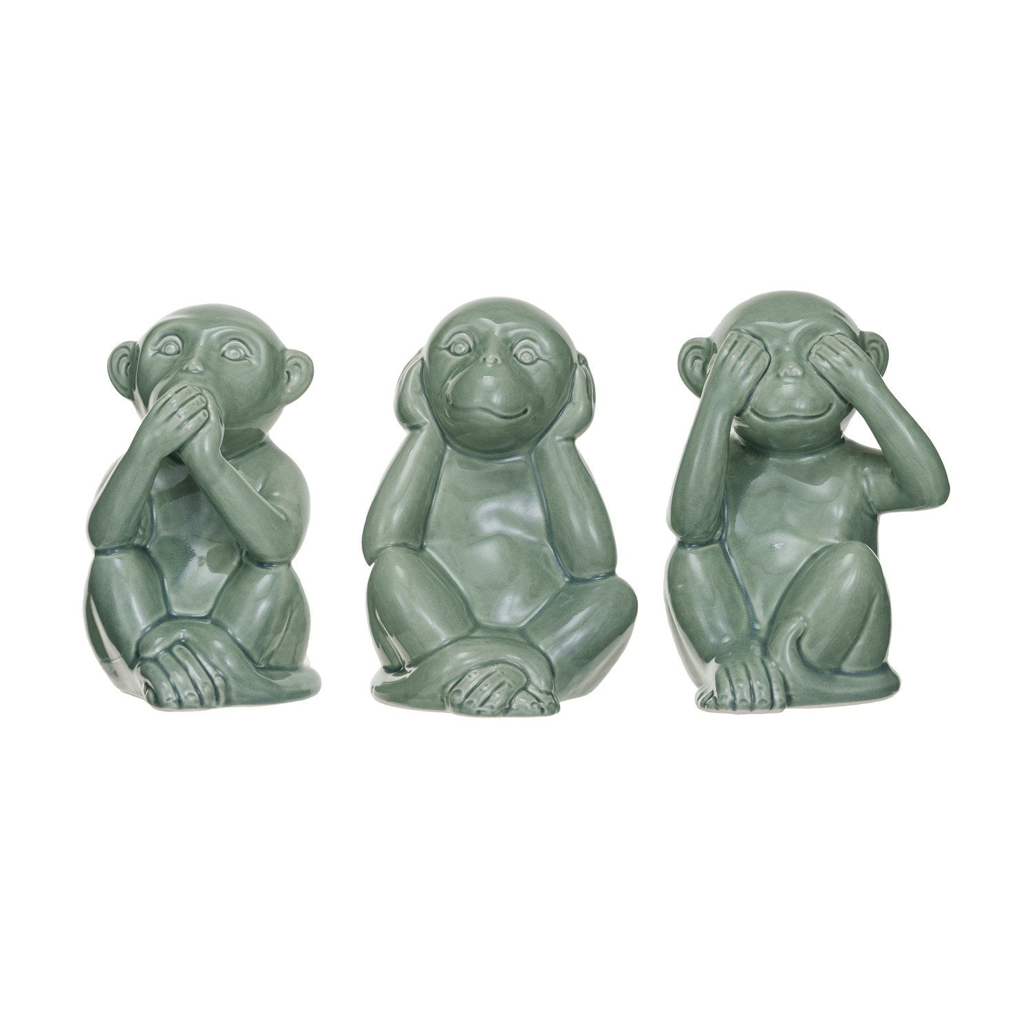 Stoneware See No Evil Monkey
