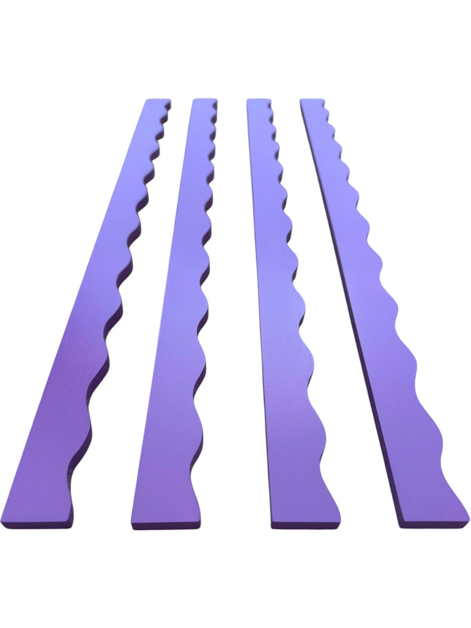 Purple Wavy Mahjong Rack Pusher Set