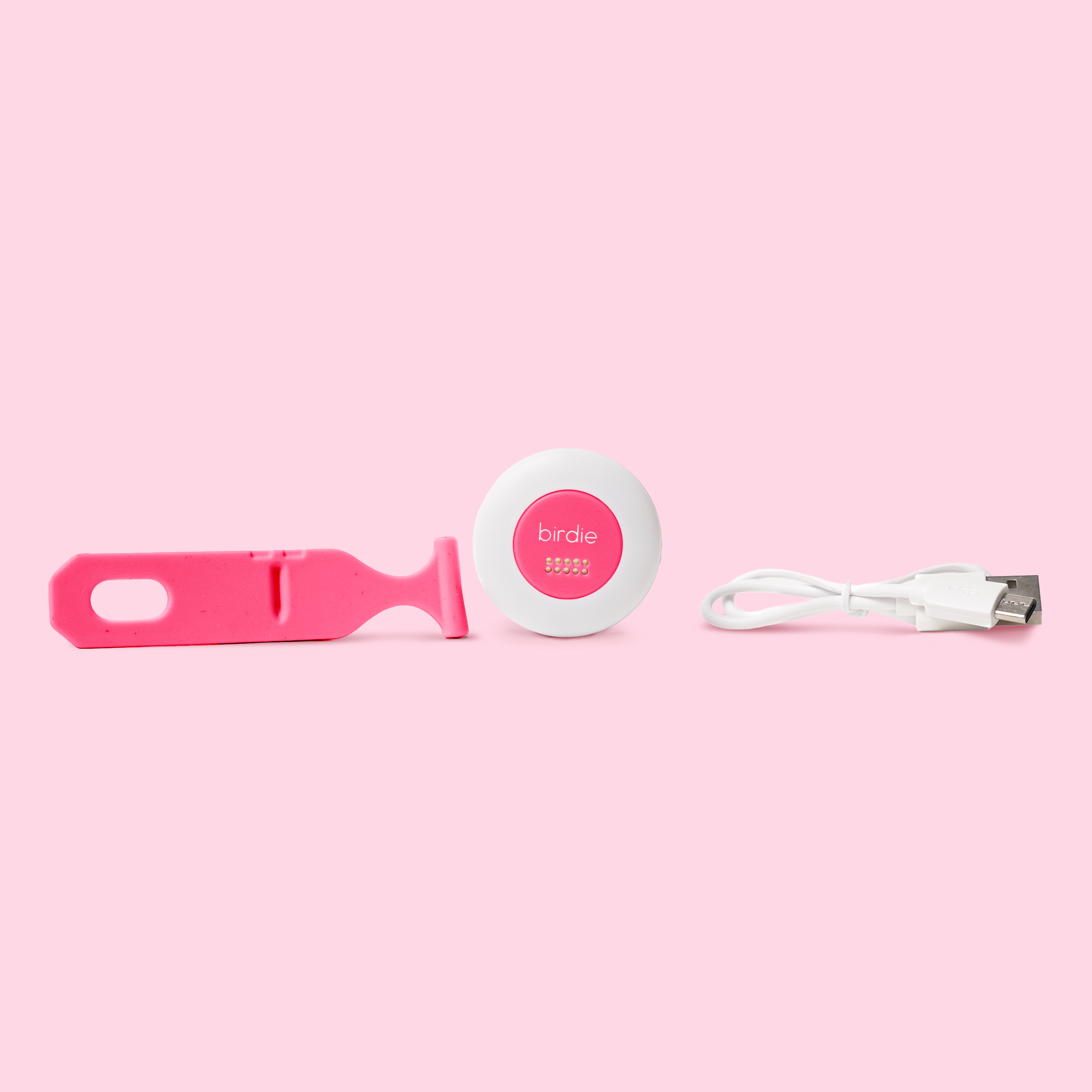 Hot Pink She's Birdie Disc Personal Safety Alarm
