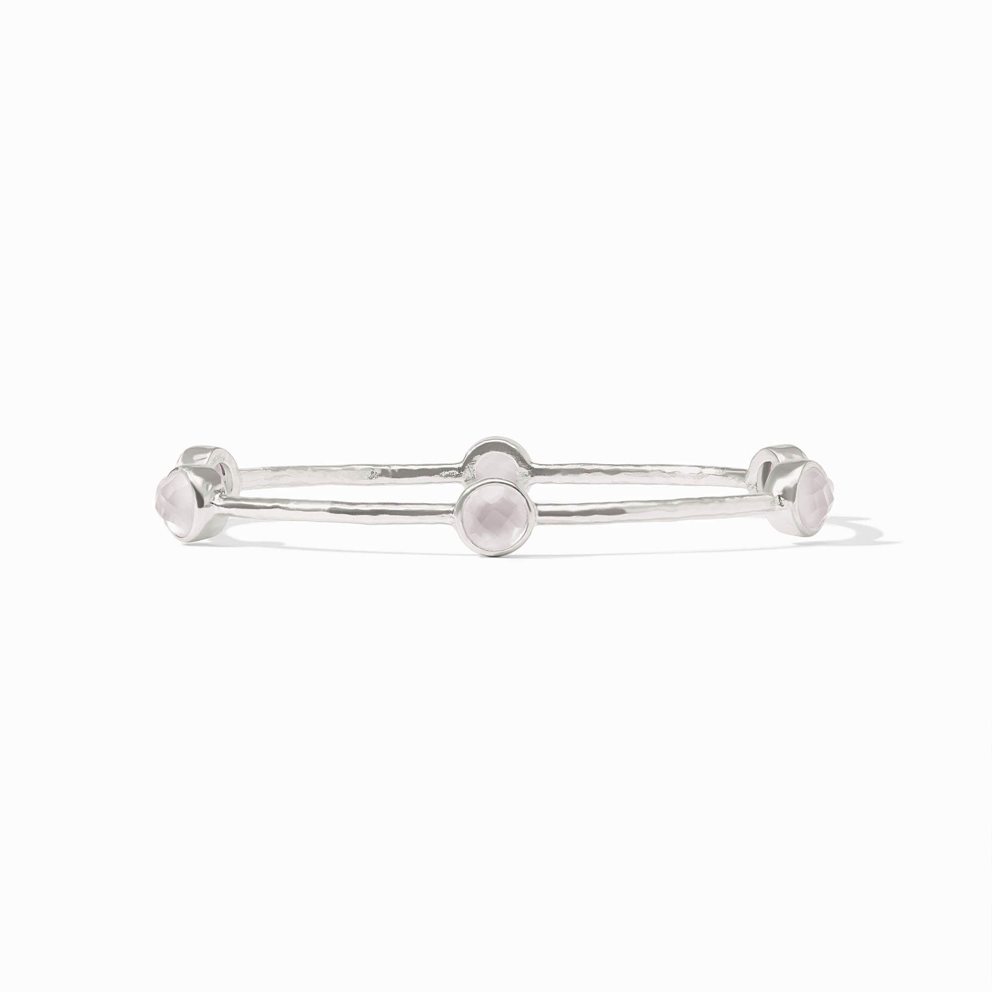 Sterling Milano Iridescent Clear Crystal Luxe Bangle Small