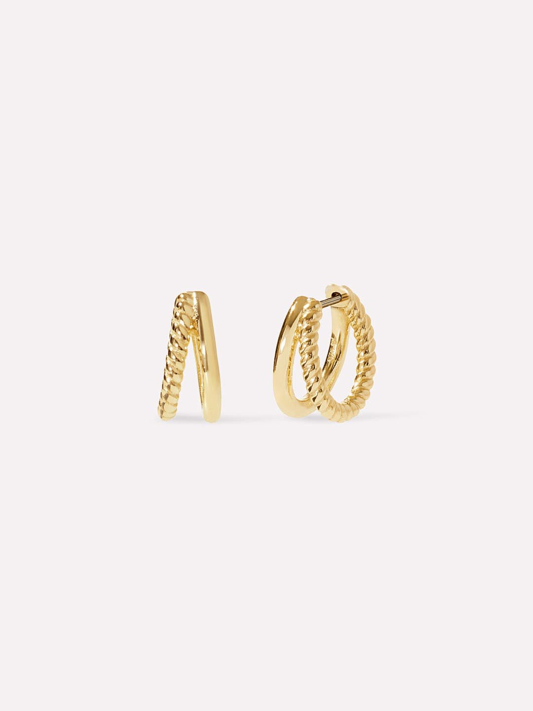 Jesse Gold Small Hoop Earrings