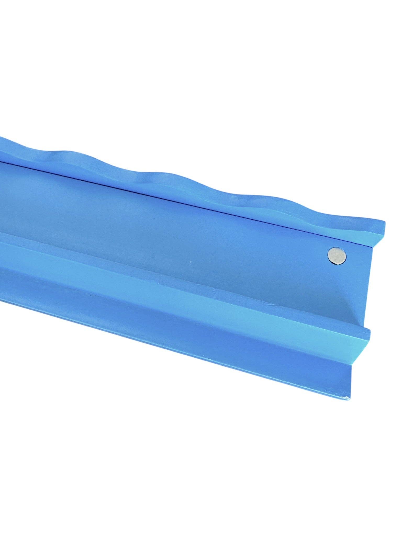 French Blue Wavy Mahjong Rack Pusher Set