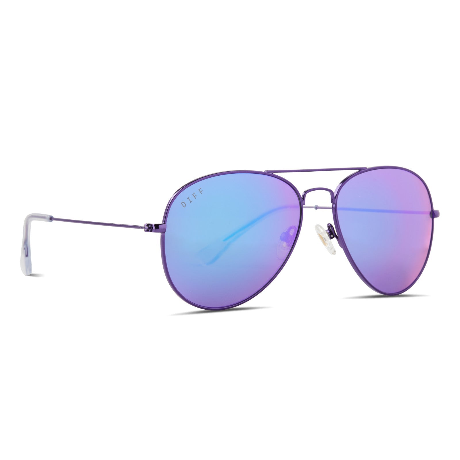 Cruz Posh Purple Metallic + Purple Mirror Polarized Sunglasses