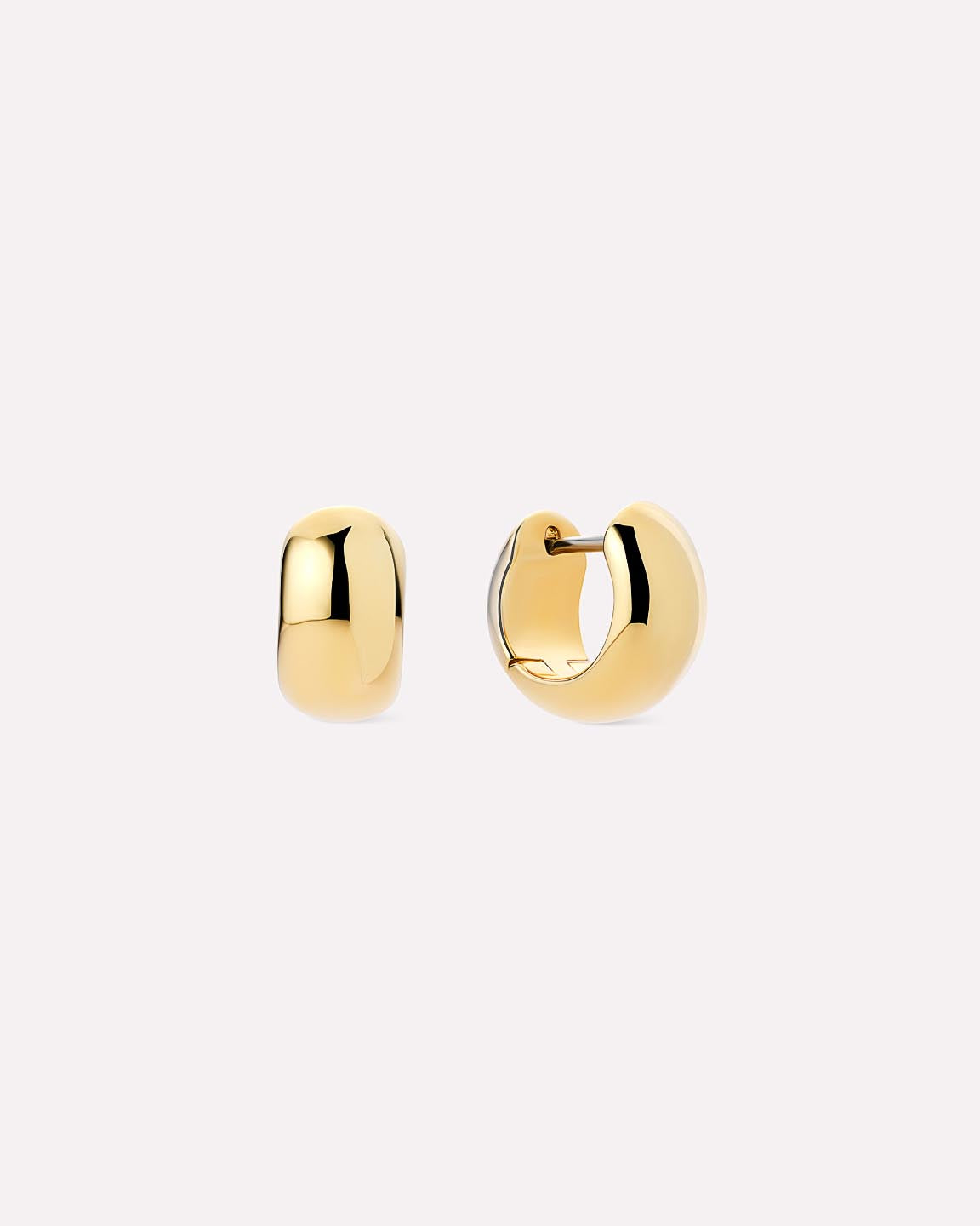 Giulia Bold Gold Huggie Hoop Earrings