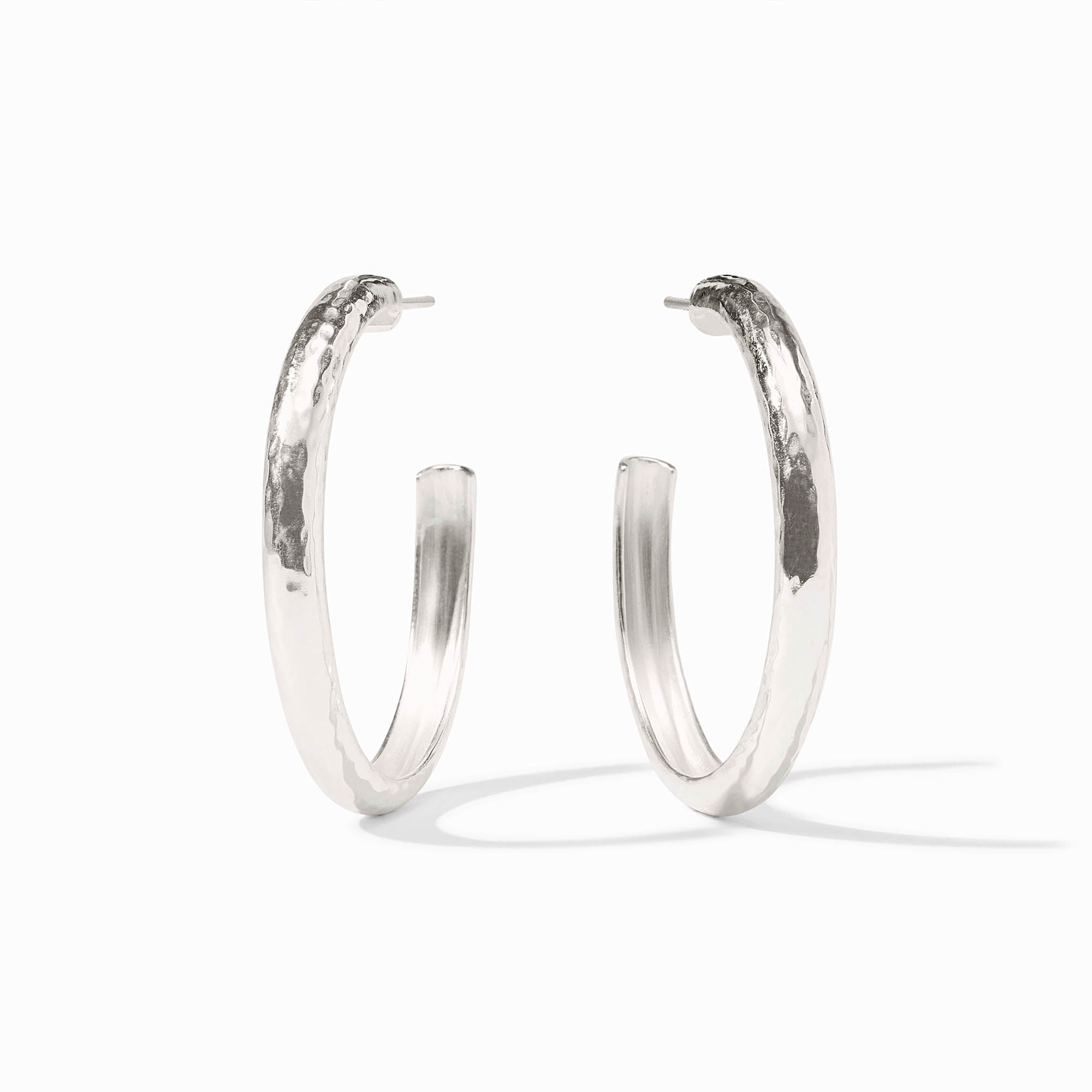 Large Silver Havana Hoop