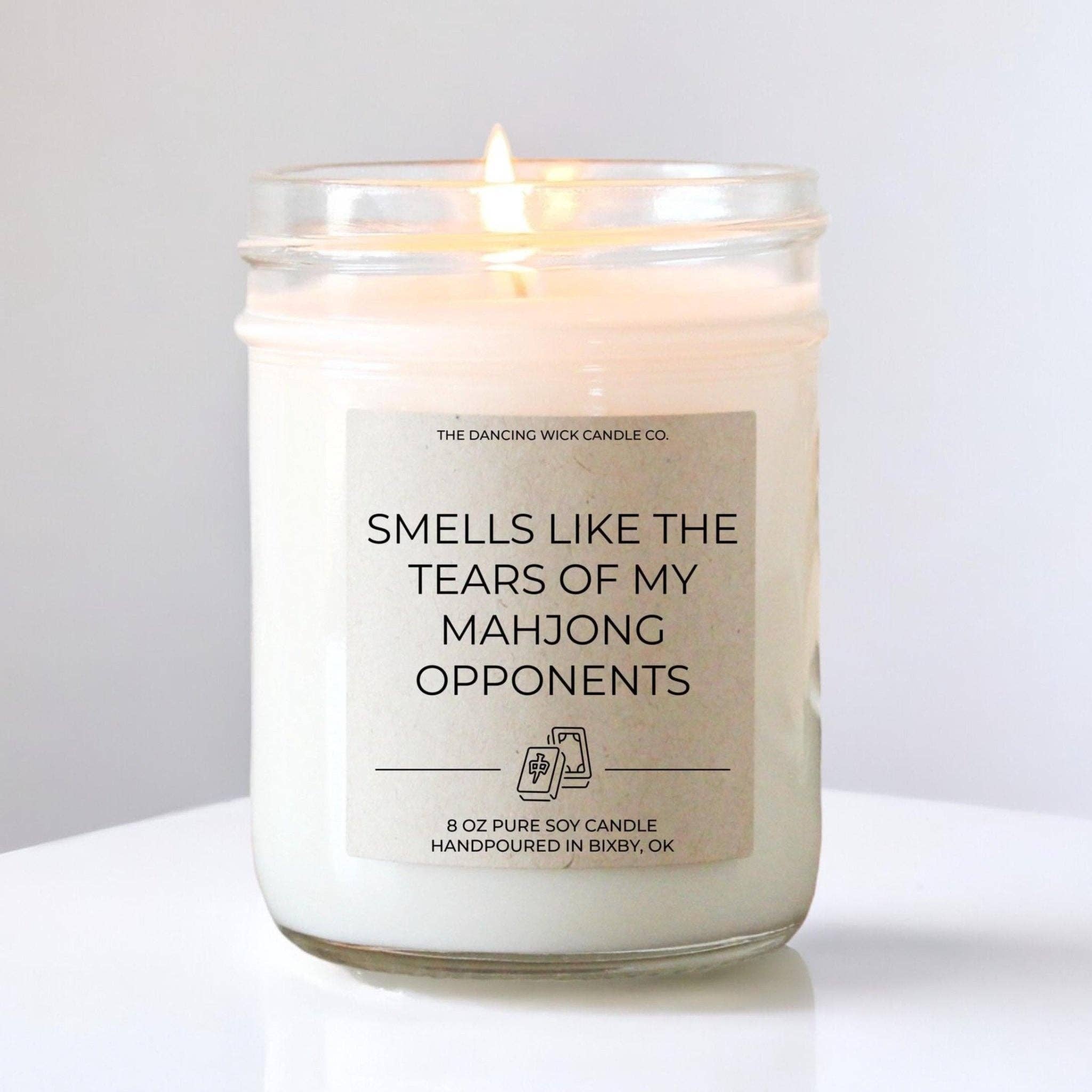 4oz Tears of My Mahjong Opponents Candle