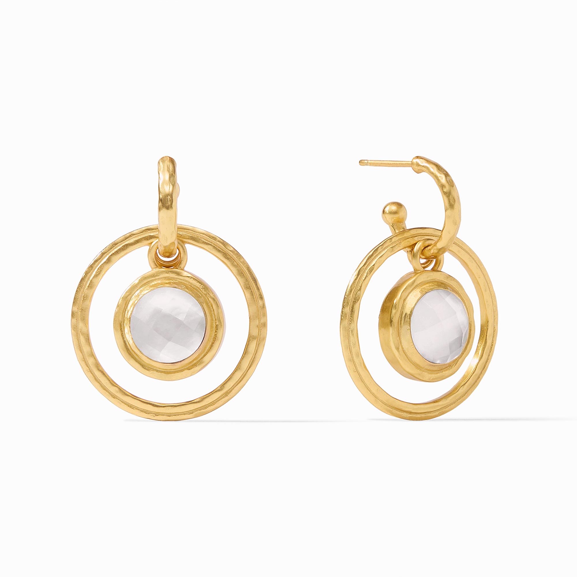 Astor Iridescent Clear Crystal 6-in-1 Charm Earring