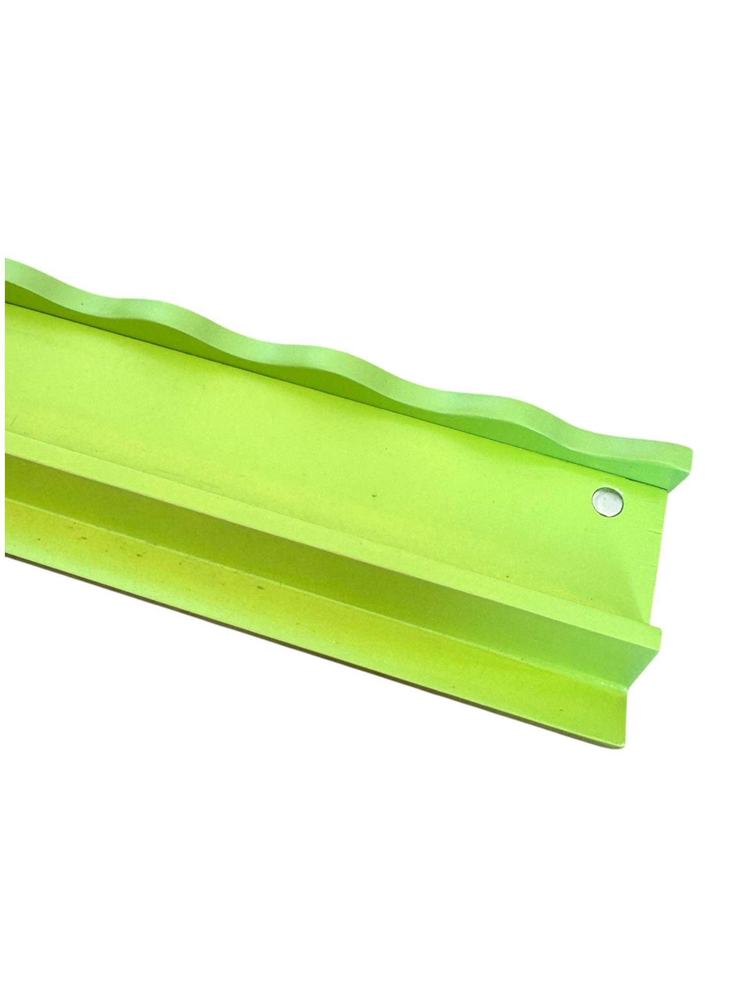 Chartreuse Wavy Mahjong Rack Pusher Set