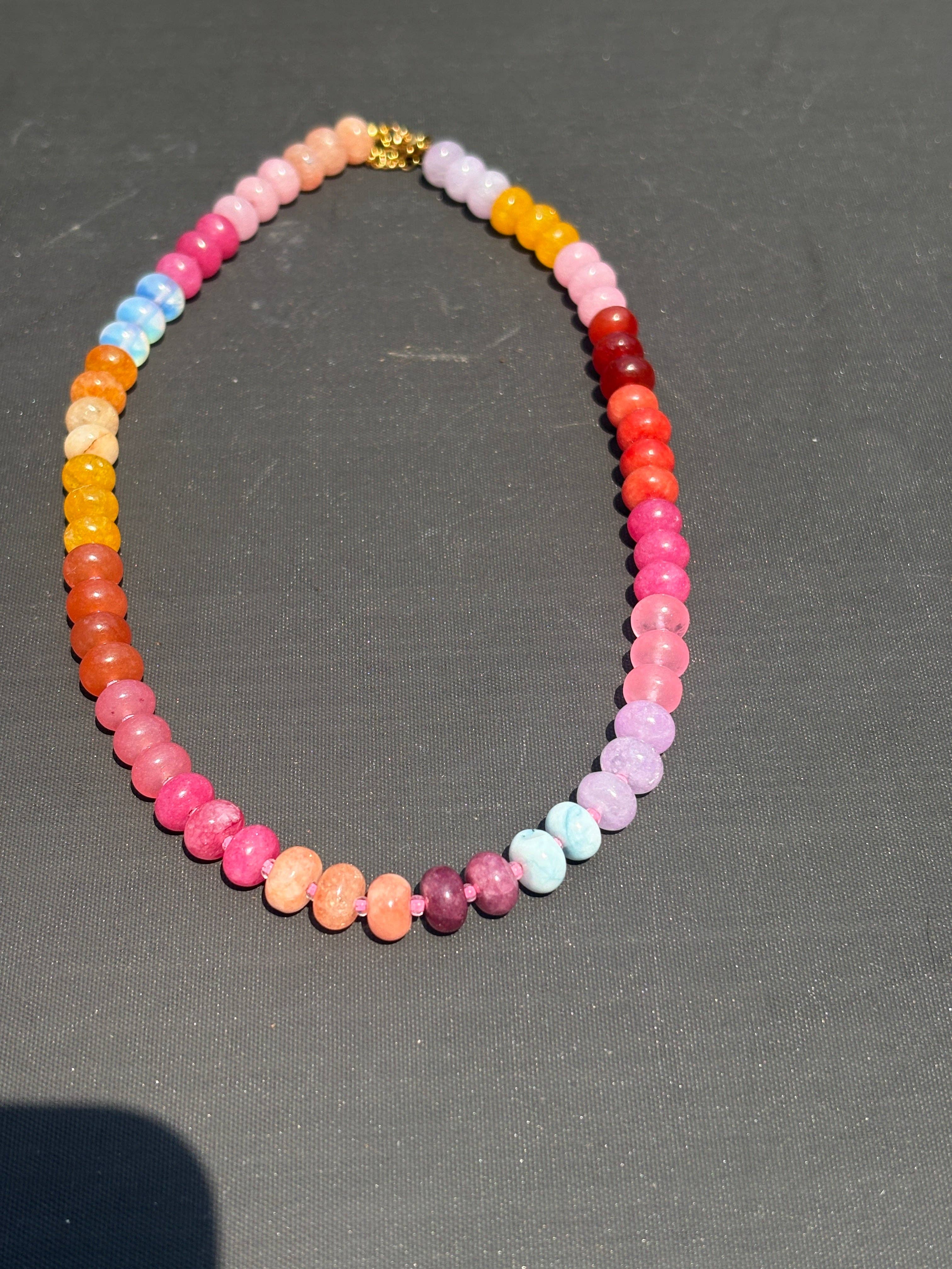 Summer Lovin’ Beaded Necklaces - Pastel Pinks Purples