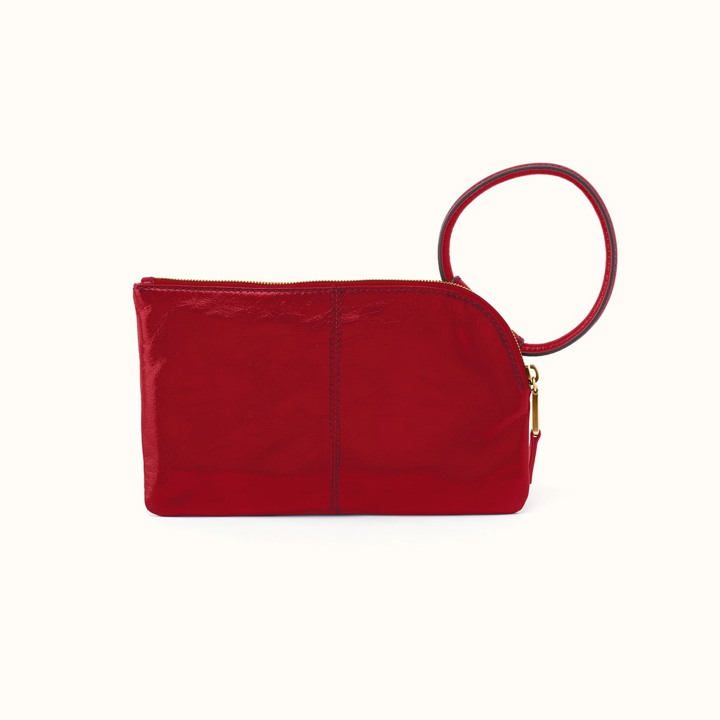 True Red Sable Wristlet Hobo