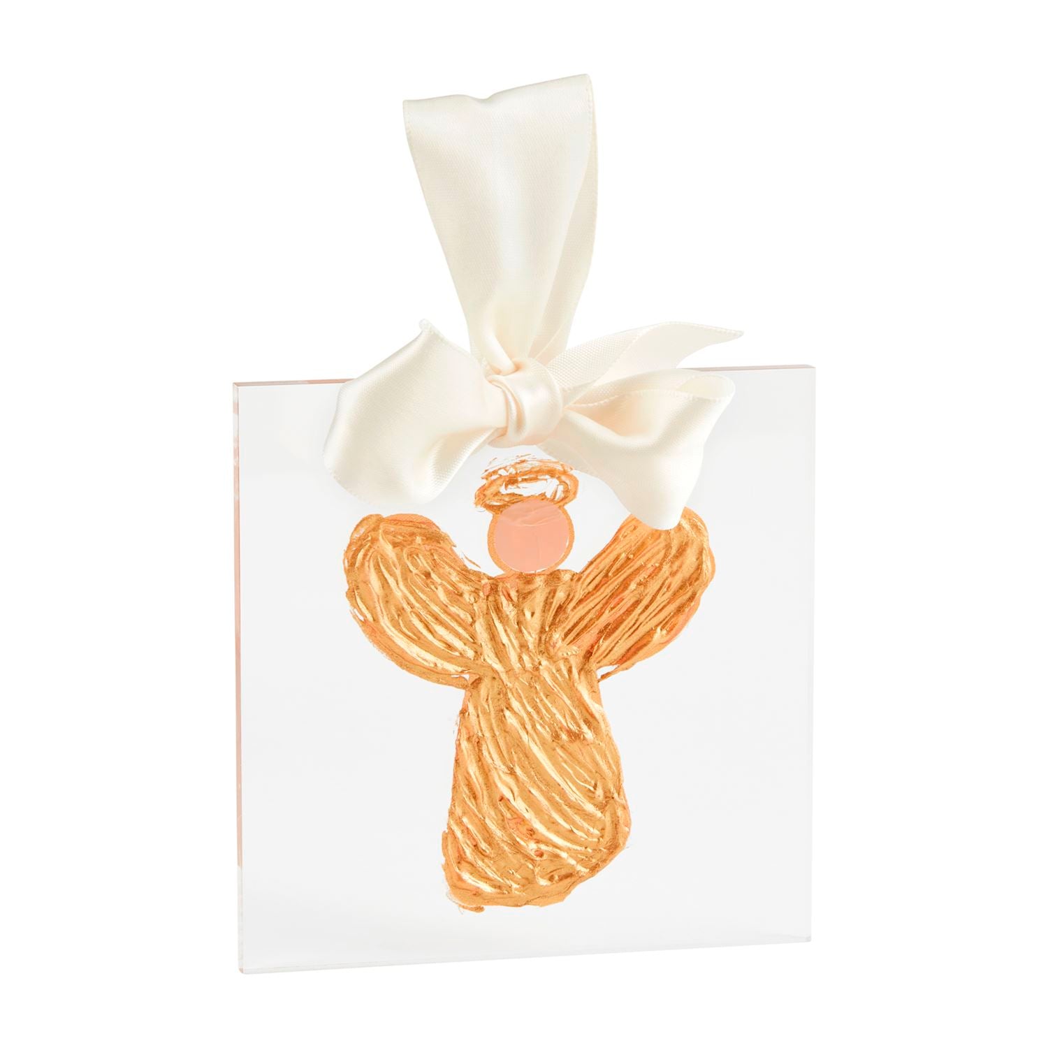 Mudpie Angel Gold Acrylic Ornament