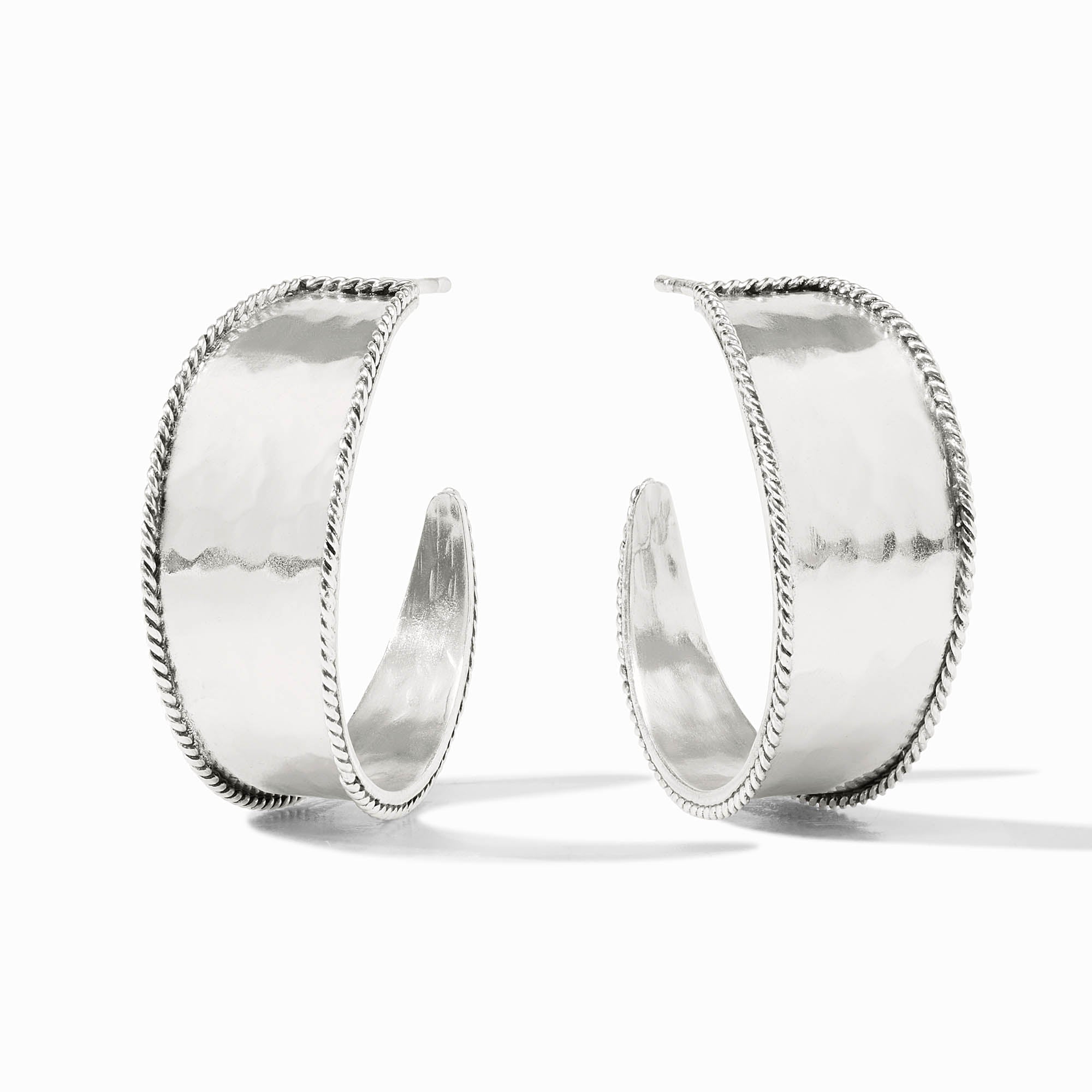 Medium Silver Savoy Hoop