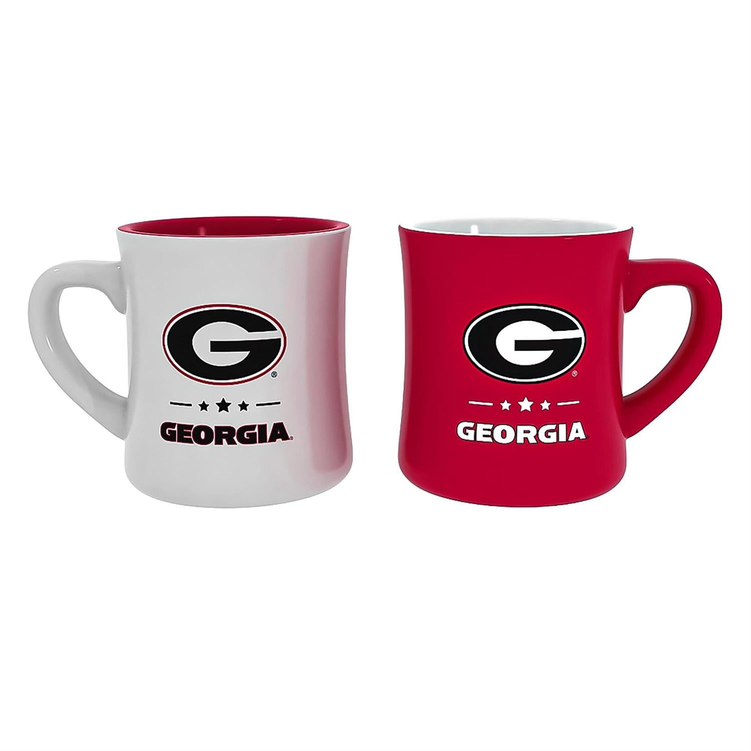 White University of Georgia Ceramic Cup