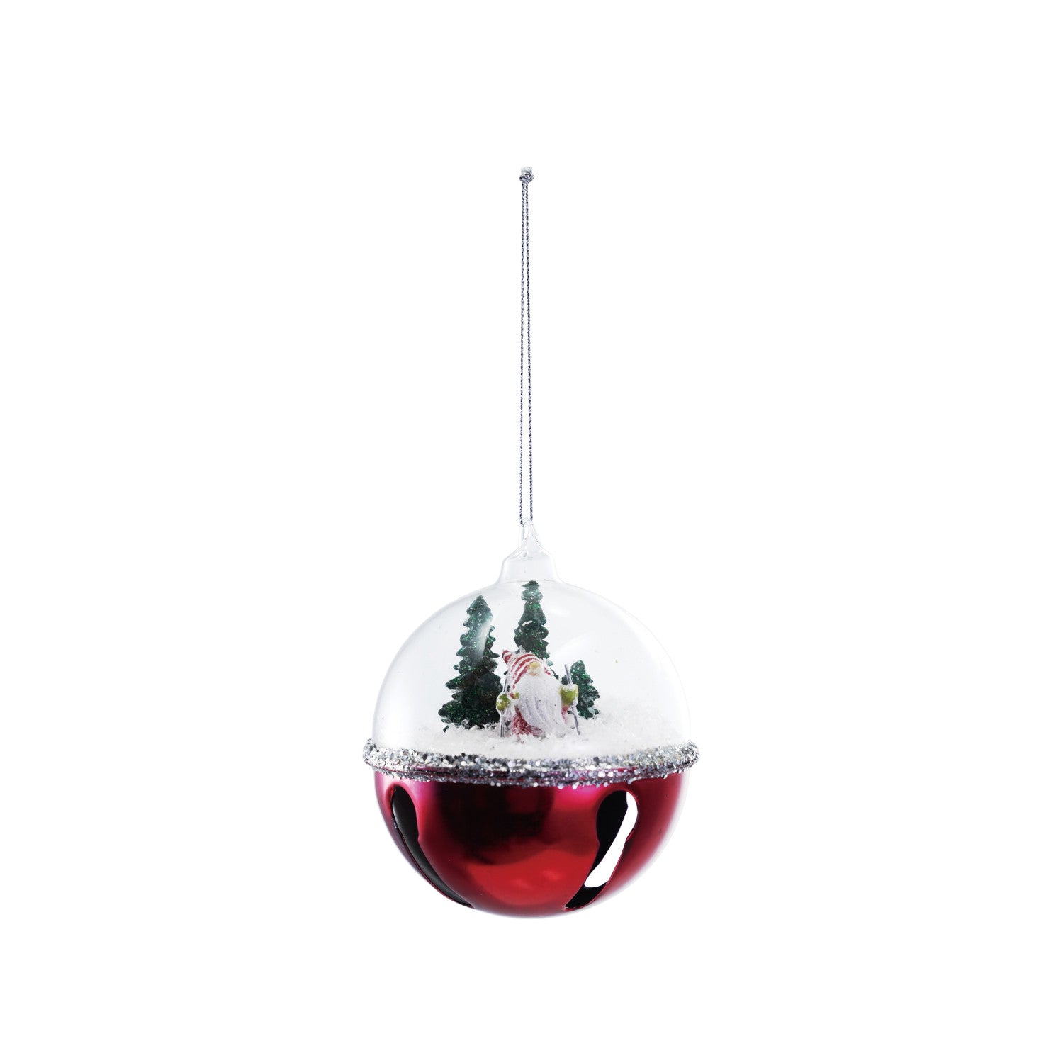 Jingle Bell Snow Globe Ornament