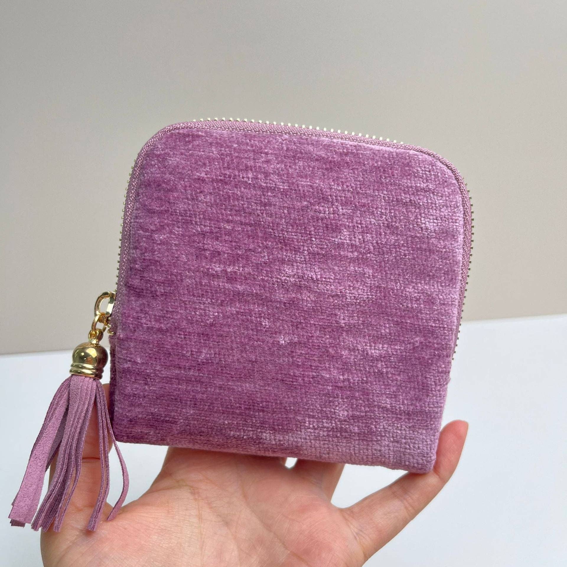Dream Purple Fringe Zipper Jewelry Organizer