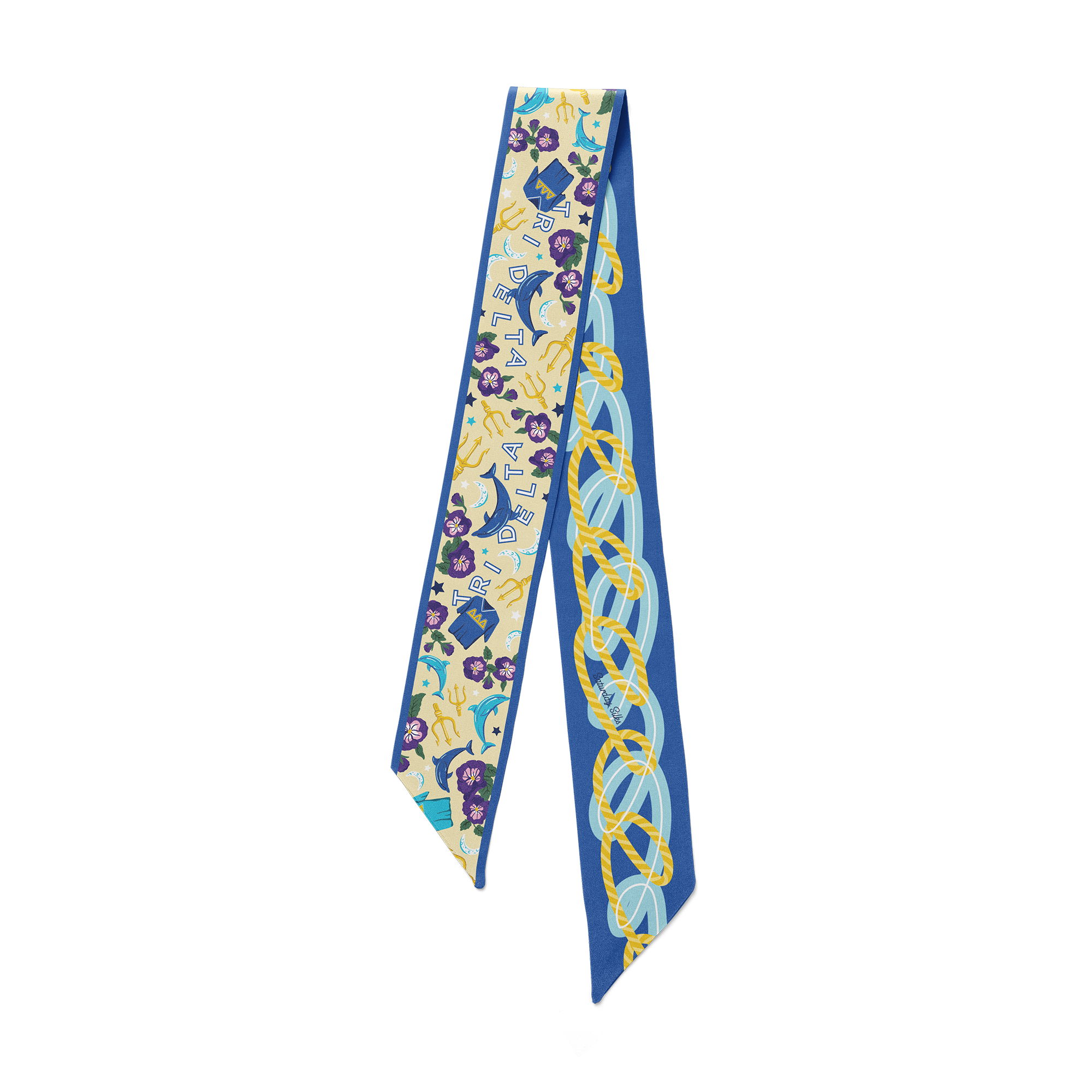 Tri Delta Skinny Scarf