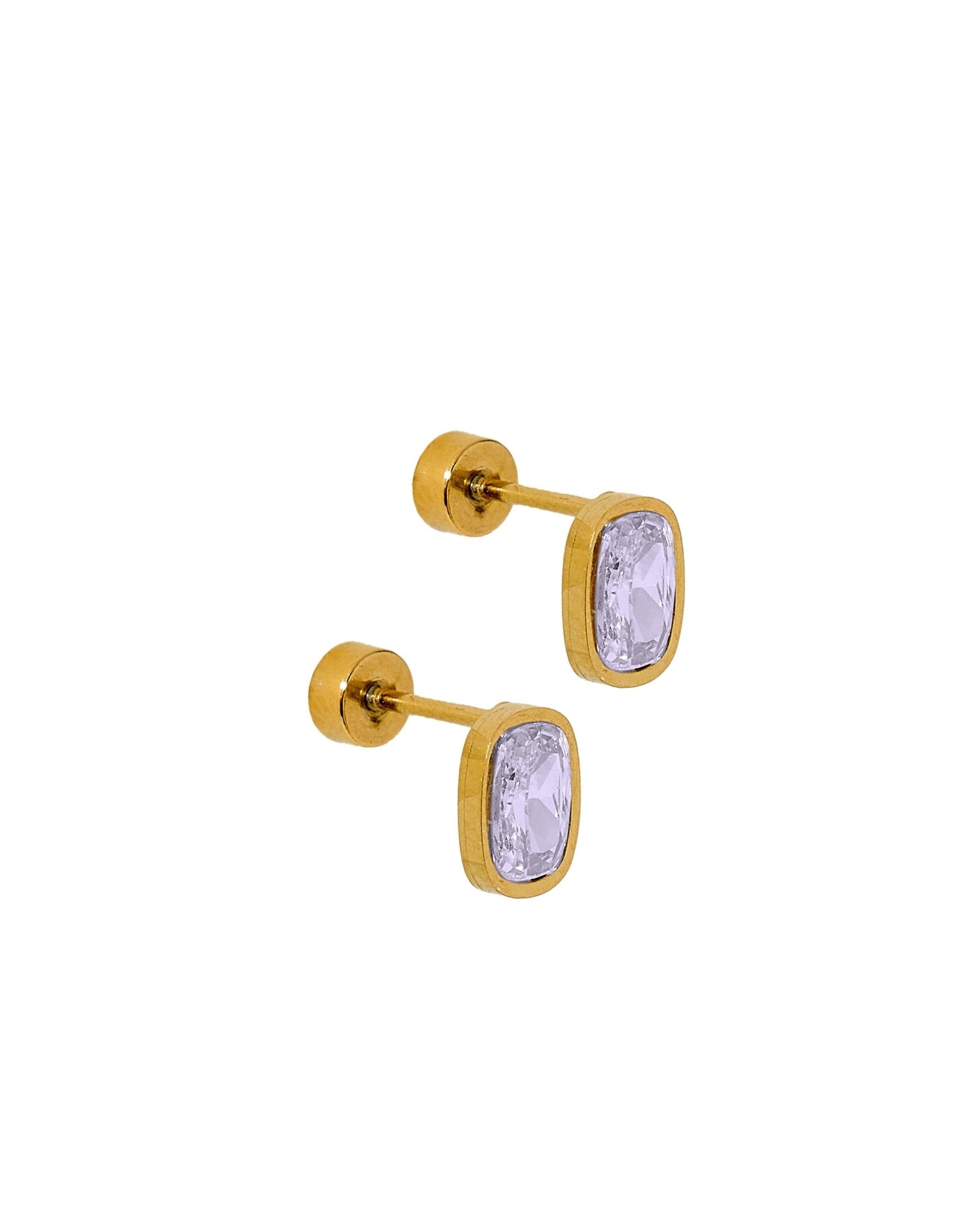 Kay Lavender Screwback Stud Earrings