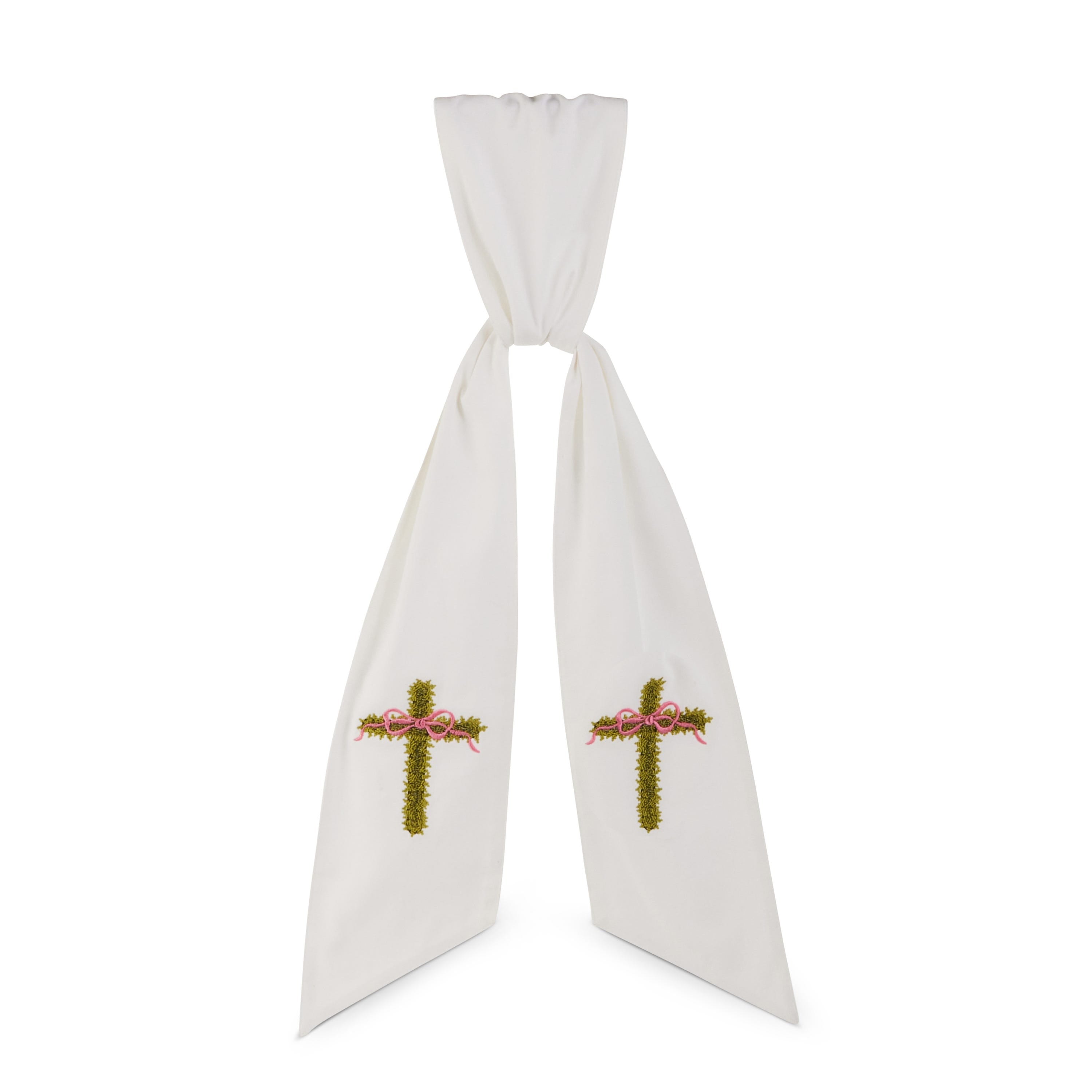 50" Easter Cross Wreath Sash