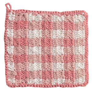 Pink Check Pot Holder