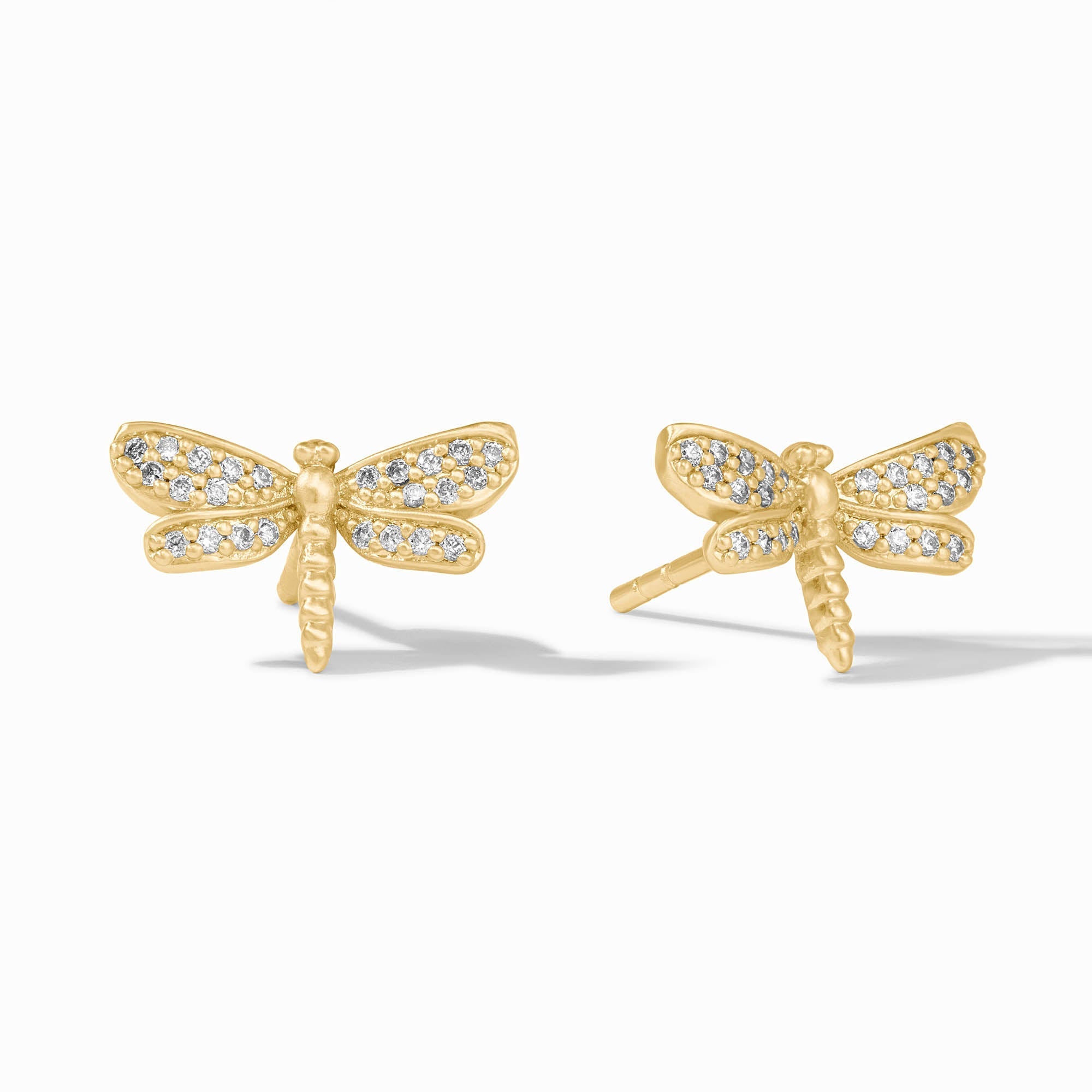 Dragonfly Cubic Zirconia Pave Stud