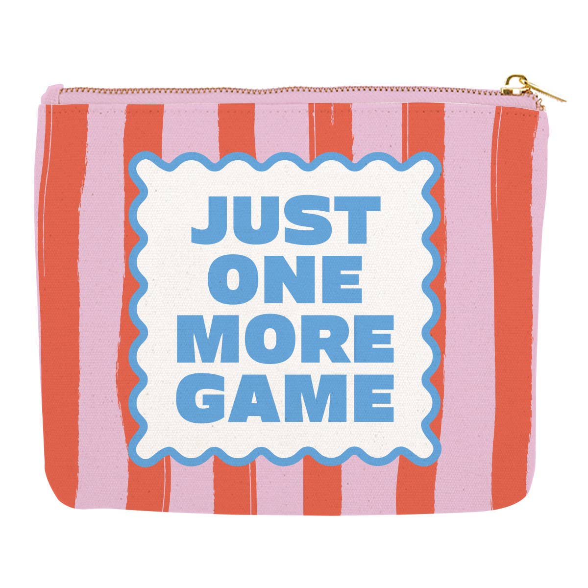 Just One More Game Mahjong Zipper Pouch