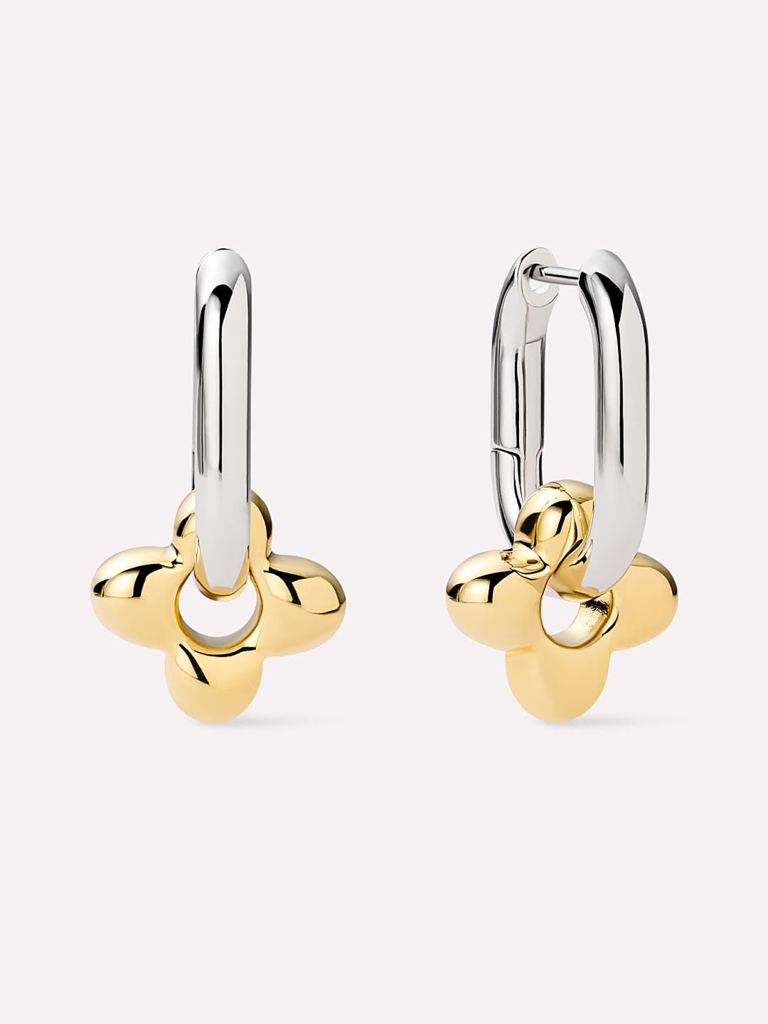 Cassia Flower Hoop Earrings