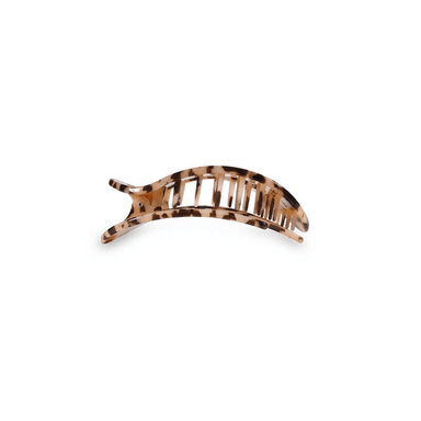 Teleties Blonde Tortoise Small Flat Round Clip