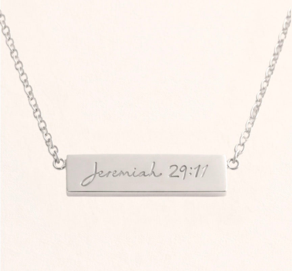 Jeremiah 29:11 Necklace - Silver