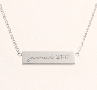 Jeremiah 29:11 Necklace - Silver