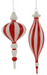 8.5”-9”H Glass Finial Ornament 2 Asst