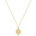 ENewton 16" Be you. Small Gold Word Disc Necklace