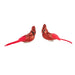 5.5" Red Glittered Cardinal Clip-On Ornament