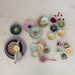 Stoneware Flower Shaped Bowl, Reactive Glaze, 6 Colors
