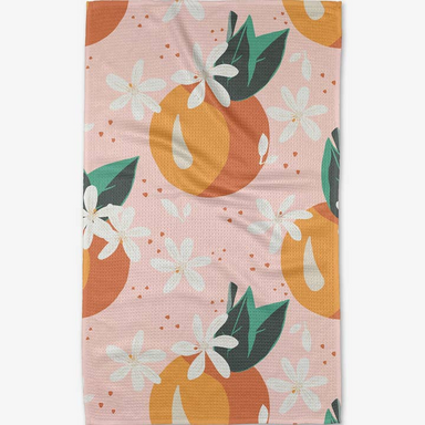 Geometry Just Peachy Tea Towel