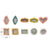 Hand-Painted Stoneware Mini Photo Frame Magnet 10 Styles