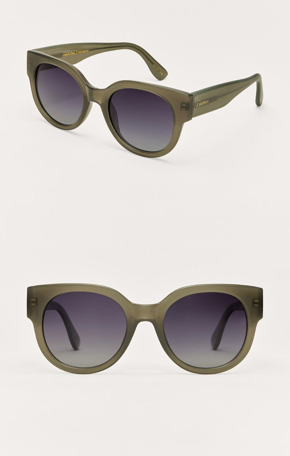 Sunglasses Lunch Date - Olive Gradient Polarized