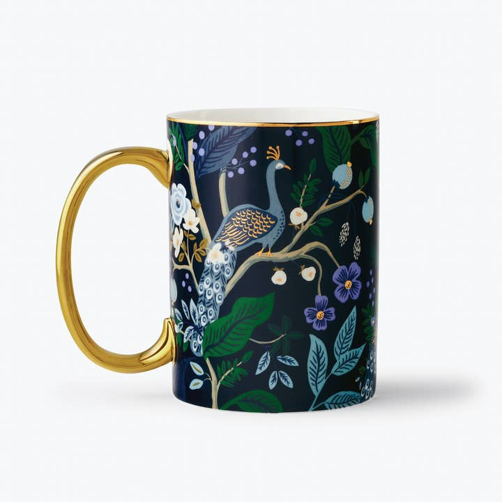 Rifle Paper Peacock Porcelain Mug