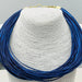 Blue Luster Leatherette Strand Necklace