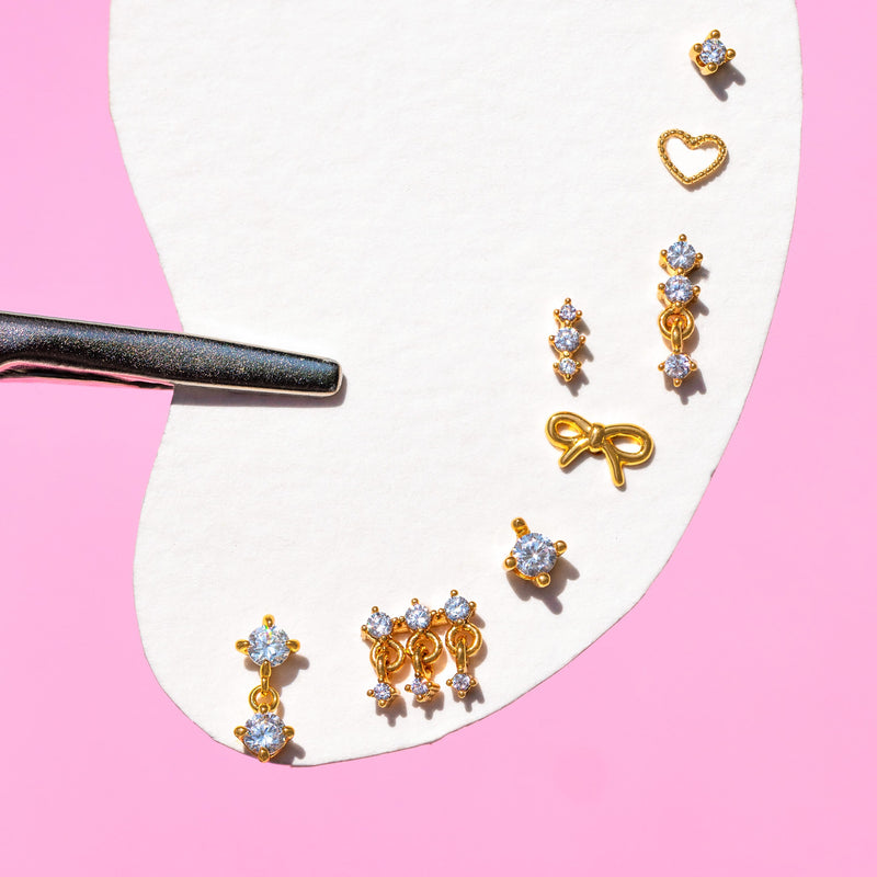 Lil Bow Studs - Gold